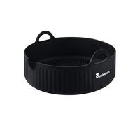 MasterPRO FOODIES COLLECTION - Plaque ronde pour Air Fryer - 18.5x19x5.5 cm Silicone - Résistant aux hautes températures - antiadhésif - Poignées latérales pour la sécurité - Pour friteuse à air