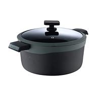 MasterPRO Gastro Reeco | Casserole avec couvercle - 20 cm et 10 cm de hauteur | Heatdot | Fonte d'aluminium recy Revêtement antiadhésif | Poignées douces au toucher | Tous feux