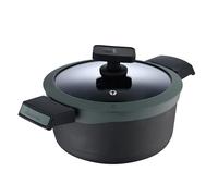 MasterPRO Gastro Reeco | Casserole de 28 cm de haut avec couvercle | Casserole en fonte d'aluminium antiadhésive | Revêtement antiadhésif | Poignées Soft Touch | Tous les types de cuisinière