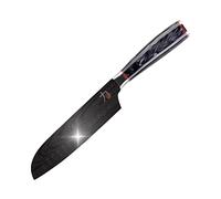 MasterPRO Tetsu | Couteau de Cuisine Japonais Mini Santoku 12,5 cm | Parfait pour couper avec précision | Cuisine Professionnelle | Renforcé, Équilibré et avec Revêtement en Titane