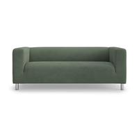 MASTERS OF COVERS Housse de canapé pour Klippan 2 Places - Housse Compatible avec canapé Klippan, 180 x 85 x 58 cm (Vert, Velours côtelé)