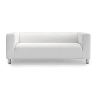 MASTERS OF COVERS La Housse de Canapé Compatible avec Canapé Klippan 2 Places, Housse Canapé Klippan, Klippan 2 Places Housse, 180 x 85 x 58 cm (Blanc Froid, Polyester Petite)