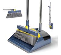 MASTERTOP Ensemble Balai et Pelle Balayette Long Manche, Balai Brosse -Bleu