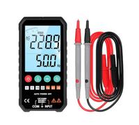Mastfuyi Multimètre numérique portable 6000 points Écran LCD avec rétroéclairage Lampe de poche Voltmètre de tension Mètre universel Mesure de tension AC/DC Résistance Fréquence