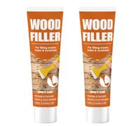 mastic à bois recouvrable peinture, mastic à bois ponçable et recouvrable, produit rebouchage travail du bo/is, pour meubles parquets en bo/is, répare rapidement fissures, trous rayures (2pcs)