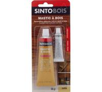 SINTO - Pâte à Bois - Angles et Gros Trous - Reconstitue les Parties Manquantes - Intérieur Extérieur - Haute Résistance & Adhérence - Sec en 20min - Sapin - Technique Professionnelle - 80g
