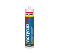 Mastic acrylique "ACRYRUB F4" Acajou 300ml SOUDAL