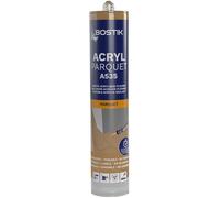 Bostik Mastic acrylique Joint Acryl Parquet – Chêne foncé, séchage rapide, ponçable – 300 ml