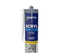 Mastic acrylique d'étanchéité blanc 310ml (12 pcs) - BOSTIK ACRYL-PEINTURE-BLCx12