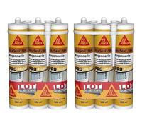 Mastic Acrylique Haute Performance-Lot De 6 Cartouches Seal-184 Maçonnerie Blanc-Réparation De Fissures-Joints D`Étanchéité-Extérieur Et Intérieur-Lot De 6 X 300 Ml