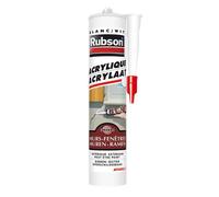 Mastic acrylique - Rubson - Cartouche 280ml - Blanc - Résistant à l'humidité - Peignable après séchage