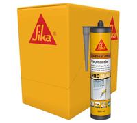 Mastic acrylique - SikaSeal-184 Maçonnerie - Gris béton - Carton 12x300ml | Réparation de fissures - Joints d’étanchéité - Haute performance - Extérieur et intérieur