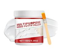 Mastic blanc pour bois 150 g pâte mastic multi-usages séchage | Réparation avec mastic pour meubles, armoires, portes, tables, appartements, revêtements, bâtiments, bureaux à la maison