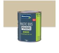 Mastic bois poudre - bi-composant avec eau - sans odeur - bois blanc - 1kg BLANCHON