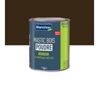 Mastic bois poudre - bi-composant avec eau - sans odeur - chêne rustique - 1kg BLANCHON