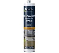 Mastic-colle de Fixation & Etanchéité Polyuréthane BOSTIK P790 Multi-usages - Intérieur / Extérieur - Gris - Cartouche 300 ml