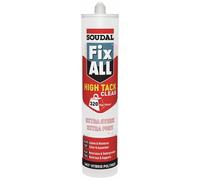 Mastic-colle hybride - 12x290 ml - transparent - Fix All High Tack SOUDAL