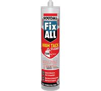 Mastic-colle hybride - 290 ml - transparent - Fix All High Tack SOUDAL