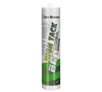Den Braven HIGH TACK Blanc - Colle Professionnelle de Haute Qualité avec une Adhérence Initiale Extrêmement Elevée - Adhère sur Toutes les Surfaces même Humides - Intérieur & Extérieur - 290ml