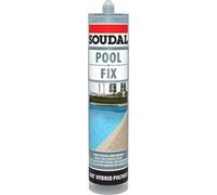 Mastic-colle hybride - pour composants de piscine - 290 ml - POOL FIX SOUDAL