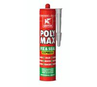 Griffon Mastic colle Poly Max Fix & Seal Express 300 g gris transparent