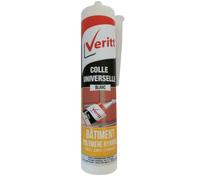Mastic colle - Polymère hybride 290 ml - Blanc - Sans solvant ni isocyanate - Adhérence multi-supports