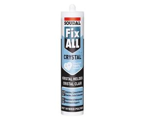 Mastic-colle polymère hybride FIX ALL CRYSTAL cartouche 290 ml SOUDAL 110980