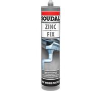 Mastic colle spécial zinc et toiture 290 ML Zinc fix Gris - 134631 - Soudal