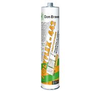 Mastic-colle polyuréthane - bâtiment - cartouche 300 ml - Polyflex 442 DEN BRAVEN - 310002XX