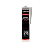Mastic Colle Refractaire Noir Haute Temperature 1100 Degres Cartouche 300ml