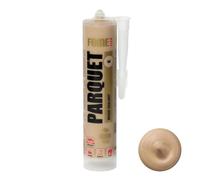 Mastic de qualité supérieure couleur chêne pour parquet et stratifié FOME FLEX PARQUET - Chêne, élastique, durable, peut être peint et peut être peint. Idéal pour remplir et réparer les joints et les