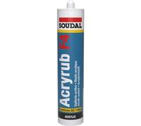 Mastic de rebouchage - acrylique - 24x300 ml - acajou - Acryrub F4 SOUDAL