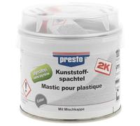 Presto Mastic pour plastique MOTIP – Bicomposant Noir – Rebouchage rayures