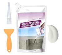 Mastic de remplissage pour fissures, étanche,à séchage rapide et auto-nivelant,200g Colle d'étanchéité auto-nivelante pour murs, sols, carrelages et béton,Composé de réparation durable (Blanc)