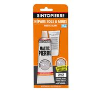 Sinto Mastic pierre – Répare sols et murs – Séchage rapide – Blanc 100 g