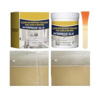 Mastic d'étanchéité colle de réparation étanche transparente invisible | Mastic reboucheur 150 g douche mur toit pour métal pierre carrelage intérieur maison salle de bain cuisine garage