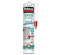Mastic d'étanchéité cuisine et bain pure sanitaire RUBSON blanc 280ml Blanc G