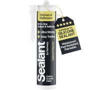 Mastic d'Étanchéité et Adhésif Cuisine Salle de Bain Transparent 300ml | Hemway, Supérieur au Mastic Silicone, Etancheite, Polymère Hybride, Inodore, Idéal pour Baignoires et Douches