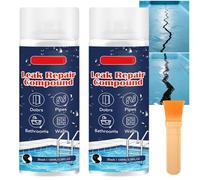 Mastic d'étanchéité étanche à séchage rapide, mastic et revêtement étanche transparent, agent d'étanchéité multi-surfaces, crème de réparation et d'étanchéité à séchage rapide (Black,2PCS)