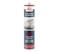 Mastic d'Étanchéité, Joint Extérieur, Fissure, Façade 290 ml x 1 Gris Clair | Rebouche les Fissures, Joints et Collage Étanches, Adhère sur Béton, Pierre, Bois et Métal, Int/Ext - Arcane Industries