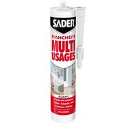 Sader Mastic silicone multi-usages anti-moisissures intérieur/extérieur 280 ml Blanc