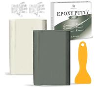 Mastic Epoxy - 227g Pâte à Réparer Epoxy Bicomposant pour Collages Multiples Matériaux, Métal, Rebouche, Sculpter - Colle Époxy Argile de Sculpture pour Répare, Plastique, Pierre, Céramique (Gris)