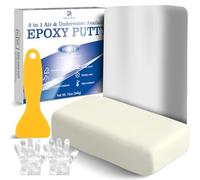Mastic Epoxy - 340g Pâte à Réparer Epoxy Bicomposant, Colle Époxy Argile | pour Collages Multi-Matériaux, Métal, Rebouche, Sculpter - de Sculpture Répare, Plastique, Pierre, Céramique (Blanc)