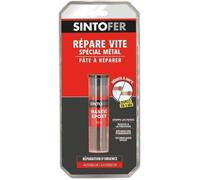 SINTO - Répare Métal Rapide - Rebouche, Assemble, Soude - Résiste à la Pression, à l'Eau et Températures Extrêmes - Ne Dilate Pas - Intérieur Extérieur - Cuivre -Technique Professionnelle - 60g
