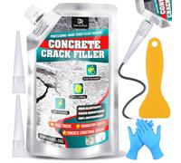 Mastic et joint d'étanchéité pour fissures et fissures en béton 500ml | Mastic élastique auto-déployant - Scellant béton pour allée, trottoir, terrasse, joints et murs - Mastic de fissures en