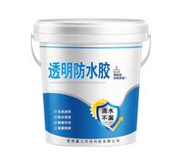 Mastic étanche - Revêtement imperméable | Agent anti-fuite invisible | Kit de réparation de fuites exceptionnelles | Mastic liquide transparent avec gants brosse pour murs