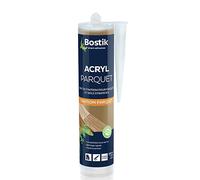 Bostik Mastic acrylique Joint Acryl Parquet – Chêne foncé, séchage rapide, ponçable – 300 ml