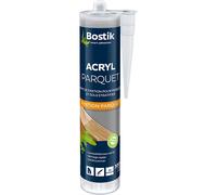Bostik Joint Acryl Parquet - Gris Anthracite - Mastic Colle Acrylique Spécial Parquet - Finition Pour Parquet et Sols Stratifiés - Séchage rapide - Ponçable & Compatible Tous Vernis - 300 ml