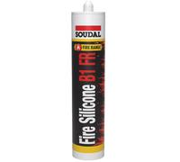 Mastic Fire Silicone B1 FR blanc 300 ml SOUDAL 147413