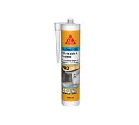Sika Mastic silicone sanitaire SikaSeal-180 - Spécial pièce humide, longue durée, blanc 300 ml